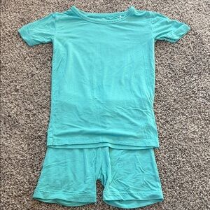 Little Sleepies Teal Short Sleeve Pajama Set
